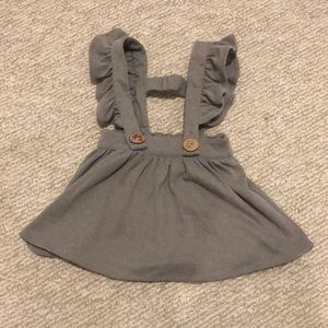 Suspender skirt overalls